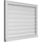 Ekena Millwork Vertical Surface Mount PVC Gable Vent: Functional, w/ 2"W x 2"P Brickmould Sill Frame, 34"W x 26"H GVPVE34X2603SF - alternate 2